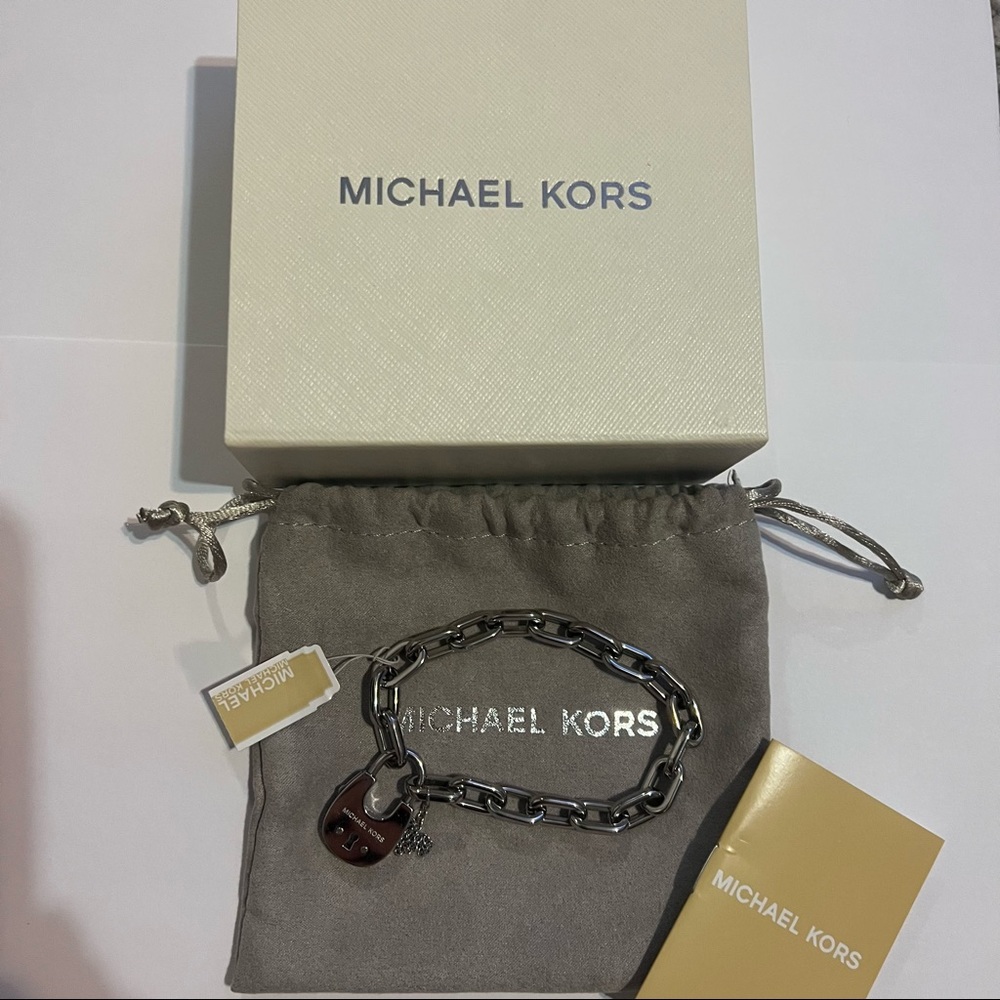 Michael Kors lock and chain bracelet